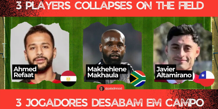 3 jogadores desabam em campo AO VIVO!